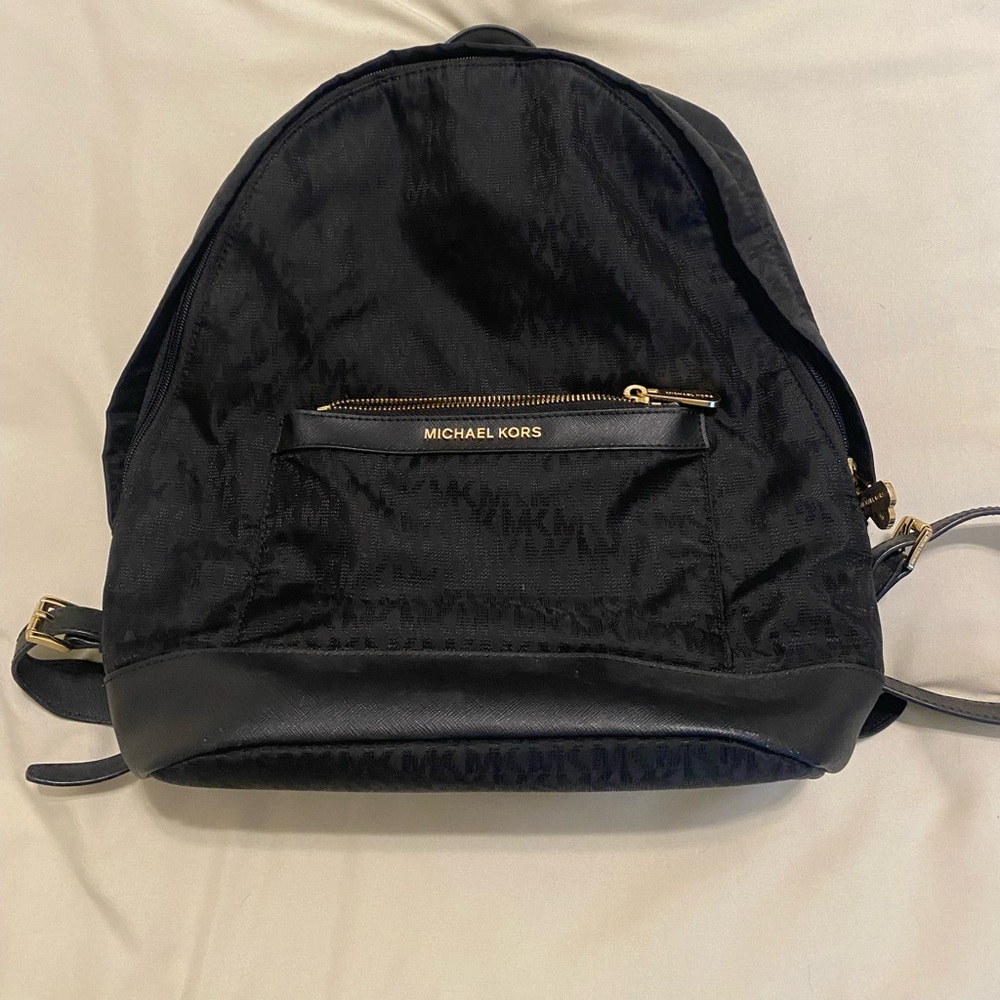 Michael Kors Black Canvas backpack
